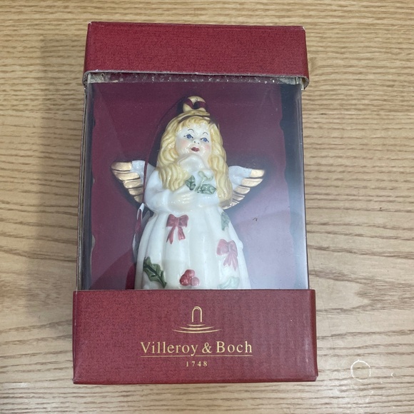 Villeroy & Boch Holiday Villeroy Boch Angel Christmas Ornament Face Festive